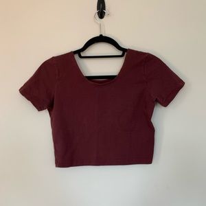 Burgundy Croptop